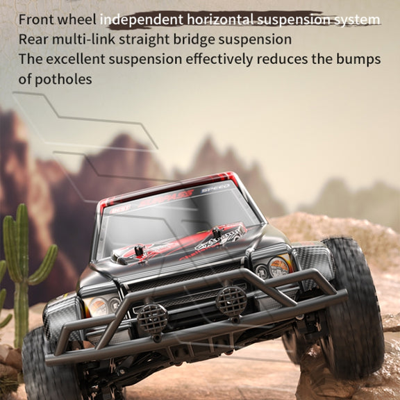 JJR/C Q39B 2.4G Four-wheel Drive High-speed Climbing Carbon Brush Motor RC Jeep(Red)