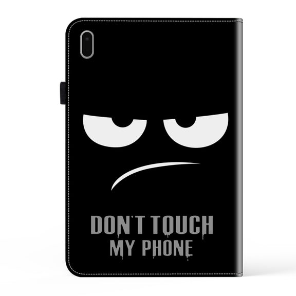 For Samsung Galaxy Tab S9 Crystal Texture Painted Leather Tablet Case(Dont Touch My Phone)