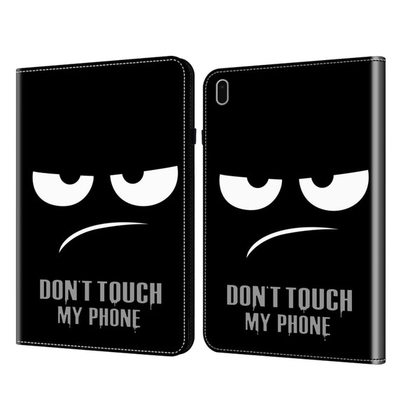 For Samsung Galaxy Tab S9 Crystal Texture Painted Leather Tablet Case(Dont Touch My Phone)