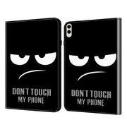 For Samsung Galaxy Tab S9 Ultra Crystal Texture Painted Leather Tablet Case(Dont Touch My Phone)