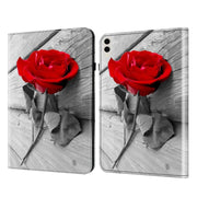 For Samsung Galaxy Tab S9 Ultra Crystal Texture Painted Leather Tablet Case(Rose)