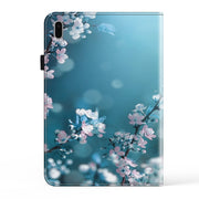 For Samsung Galaxy Tab S9 / S9 FE Crystal Texture Painted Leather Tablet Case(Plum Bossom)