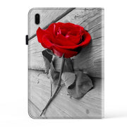 For Samsung Galaxy Tab S9 / S9 FE Crystal Texture Painted Leather Tablet Case(Rose)