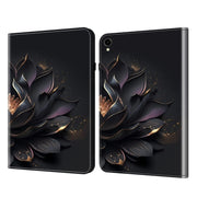 For Samsung Galaxy Tab S9 / S9 FE Crystal Texture Painted Leather Tablet Case(Purple Lotus)
