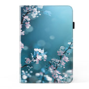 For Samsung Galaxy Tab S9+ / S9 FE+ Crystal Texture Painted Leather Tablet Case(Plum Bossom)