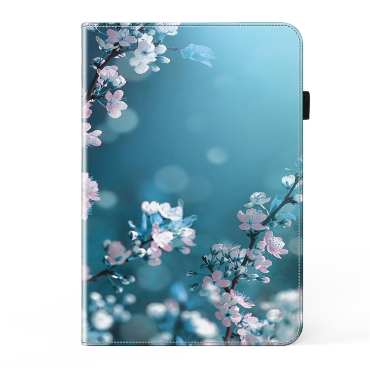 For Samsung Galaxy Tab S7 / S8 / S9 Crystal Texture Painted Leather Tablet Case(Plum Bossom)