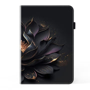 For Samsung Galaxy Tab S7 / S8 / S9 Crystal Texture Painted Leather Tablet Case(Purple Lotus)