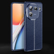 For vivo iQOO 12 Litchi Texture Shockproof TPU Phone Case(Blue) - iQOO 12 Cases by PMC TechLife | Online Shopping South Africa | PMC TechLife | Buy Now Pay Later Mobicred