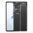 For vivo S18 Litchi Texture Shockproof TPU Phone Case(Black) - S18 Cases by PMC TechLife | Online Shopping South Africa | PMC TechLife | Buy Now Pay Later Mobicred