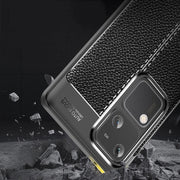 For vivo S18 Litchi Texture Shockproof TPU Phone Case(Black)