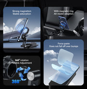 USAMS US-ZJ076 Magnetic Car Center Console Phone Holder(Black)