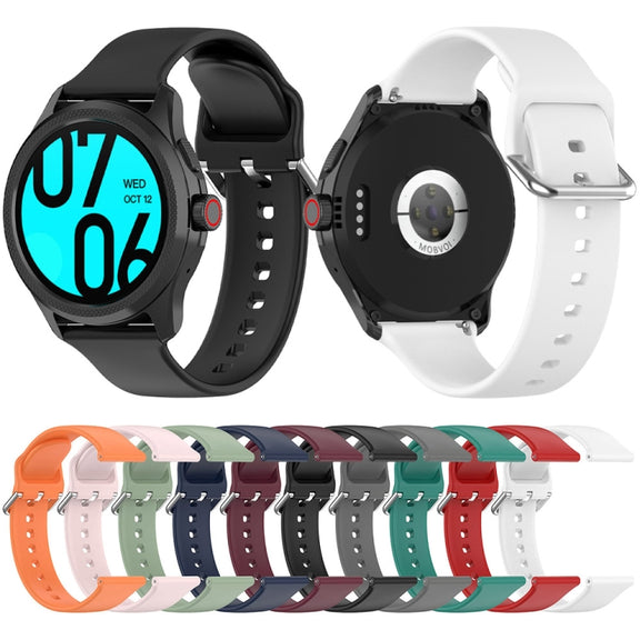 24mm Universal Small Waist Silicone Watch Band(Orange)