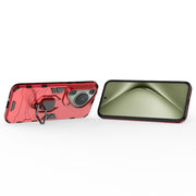 For Huawei Pura 70 Ultra Shockproof PC + TPU Holder Phone Case(Red)