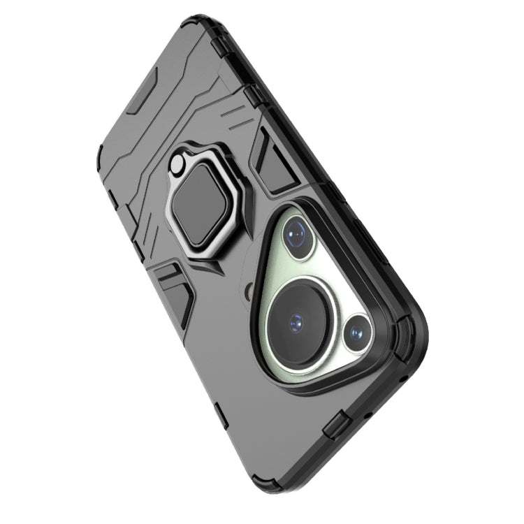 For Huawei Pura 70 Ultra Shockproof PC + TPU Holder Phone Case(Red)