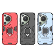 For Huawei Pura 70 Ultra Shockproof PC + TPU Holder Phone Case(Red)