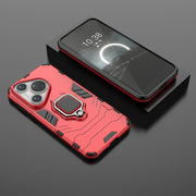 For Huawei Pura 70 Pro / Pura 70 Pro+ Shockproof PC + TPU Holder Phone Case(Red)