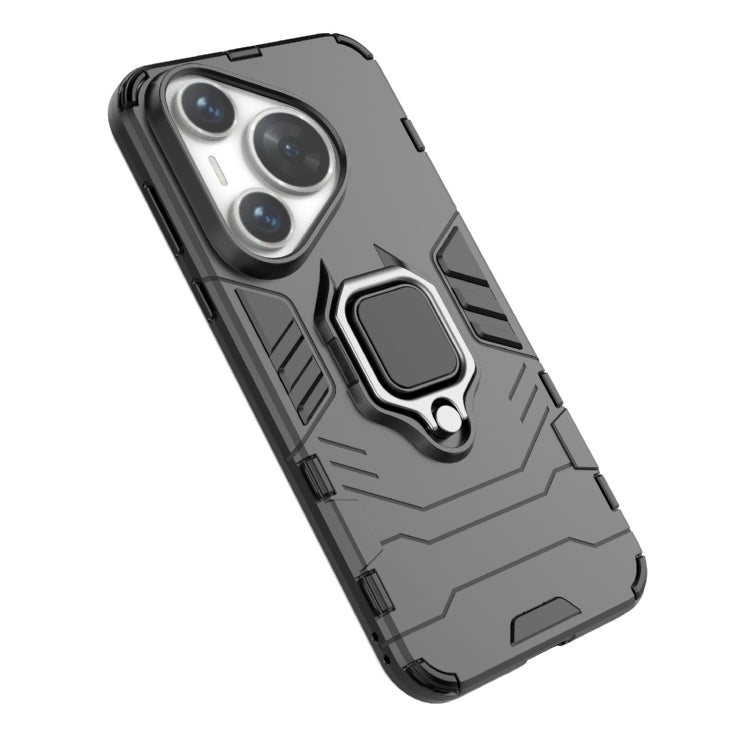 For Huawei Pura 70 Pro / Pura 70 Pro+ Shockproof PC + TPU Holder Phone Case(Red)