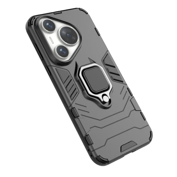 For Huawei Pura 70 Pro / Pura 70 Pro+ Shockproof PC + TPU Holder Phone Case(Red)