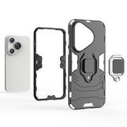 For Huawei Pura 70 Pro / Pura 70 Pro+ Shockproof PC + TPU Holder Phone Case(Navy Blue)