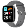 For Redmi Watch 3 Lite / Watch 3 Active Leather Replacement Watch Band(Grey) - Watch Bands by PMc TechLife | Online Shopping South Africa | PMc TechLife | Buy Now Pay Later Mobicred