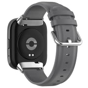 For Redmi Watch 3 Lite / Watch 3 Active Leather Replacement Watch Band(Grey)