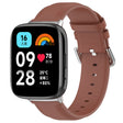 For Redmi Watch 3 Lite / Watch 3 Active Leather Replacement Watch Band(Brown) - Watch Bands by PMc TechLife | Online Shopping South Africa | PMc TechLife | Buy Now Pay Later Mobicred
