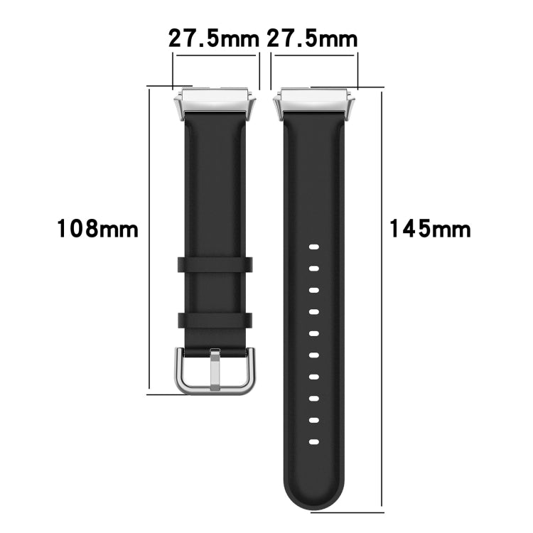 For Redmi Watch 3 Lite / Watch 3 Active Leather Replacement Watch Band(Brown)