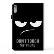 For Lenovo Xiaoxin Pad Pro 12.7 Crystal Texture Painted Leather Tablet Case(Dont Touch My Phone)