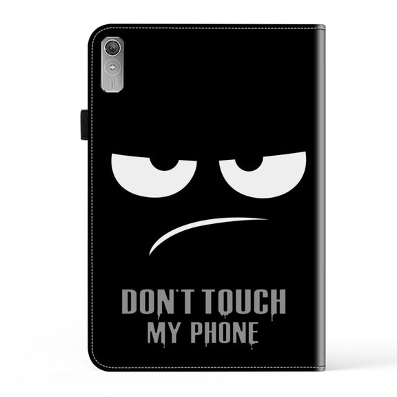 For Lenovo Xiaoxin Pad Pro 12.7 Crystal Texture Painted Leather Tablet Case(Dont Touch My Phone)