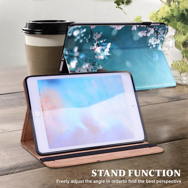 For Lenovo Xiaoxin Pad Pro 12.7 Crystal Texture Painted Leather Tablet Case(Plum Bossom)
