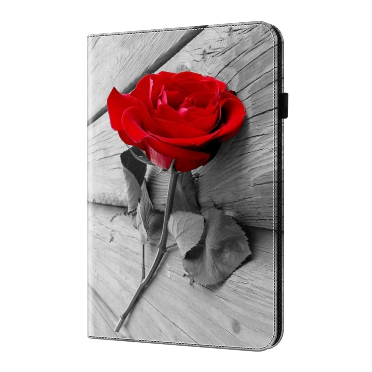 For Lenovo Xiaoxin Pad Pro 12.7 Crystal Texture Painted Leather Tablet Case(Rose)