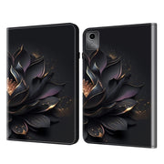 For Lenovo Tab M11 / Xiaoxin Pad 11 2024 Crystal Texture Painted Leather Tablet Case(Purple Lotus)