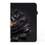 For Lenovo Tab M11 / Xiaoxin Pad 11 2024 Crystal Texture Painted Leather Tablet Case(Purple Lotus)