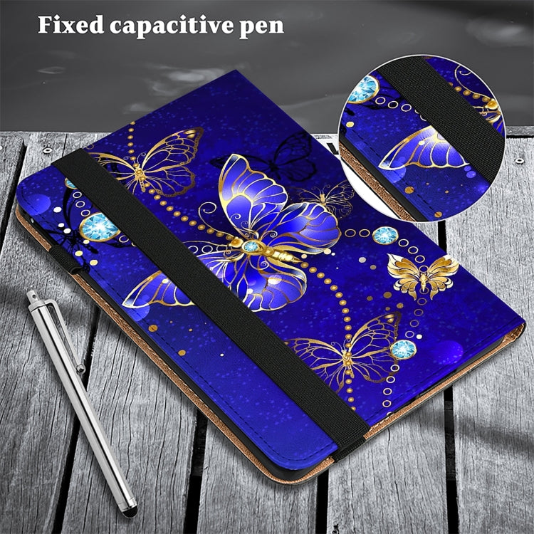 For Lenovo Tab M11 / Xiaoxin Pad 11 2024 Crystal Texture Painted Leather Tablet Case(Diamond Butterflies)