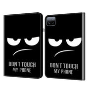 For Xiaomi Pad 6 / Pad 6 Pro Crystal Texture Painted Leather Tablet Case(Dont Touch My Phone)