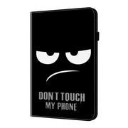 For Xiaomi Pad 6 / Pad 6 Pro Crystal Texture Painted Leather Tablet Case(Dont Touch My Phone)