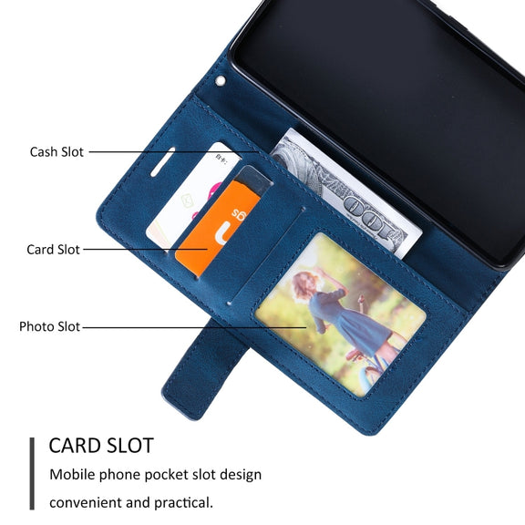 For Google Pixel 9 Skin Feel Splicing Leather Phone Case(Blue)
