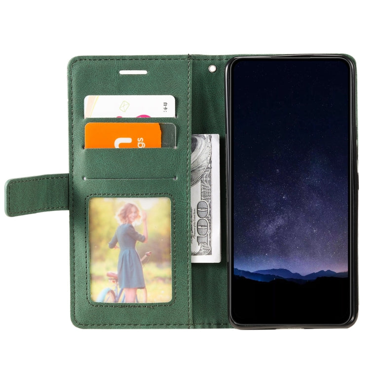 For Google Pixel 9 Skin Feel Splicing Leather Phone Case(Green)