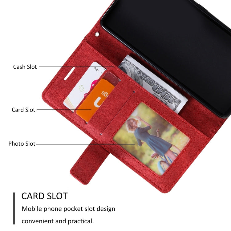 For Google Pixel 9 Pro Skin Feel Splicing Leather Phone Case(Red)