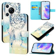 For Huawei Pura 70 3D Painting Horizontal Flip Leather Phone Case(Dream Wind Chimes) - Huawei Cases by PMC Jewellery | Online Shopping South Africa | PMC Jewellery | Buy Now Pay Later Mobicred