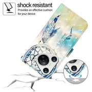 For Huawei Pura 70 3D Painting Horizontal Flip Leather Phone Case(Dream Wind Chimes)
