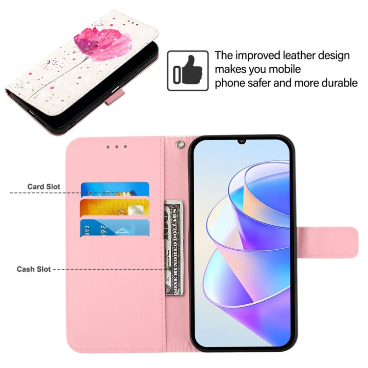 For Huawei Pura 70 3D Painting Horizontal Flip Leather Phone Case(Flower)