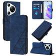 For Huawei Pura 70 Crossbody 3D Embossed Flip Leather Phone Case(Blue) - free shipping - PMC Jewellery - Order now!