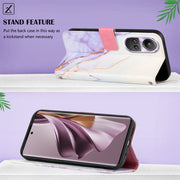 For OPPO Reno10/10 Pro Global PT003 Marble Pattern Flip Leather Phone Case(LS006)