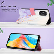 For OPPO A38 4G Global PT003 Marble Pattern Flip Leather Phone Case(LS006)