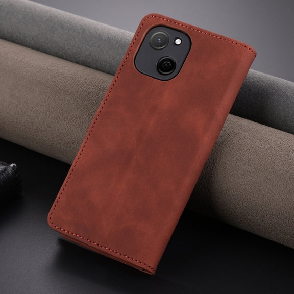 For Huawei Maimang A20 AZNS Skin Feel Calf Texture Flip Leather Phone Case(Brown)