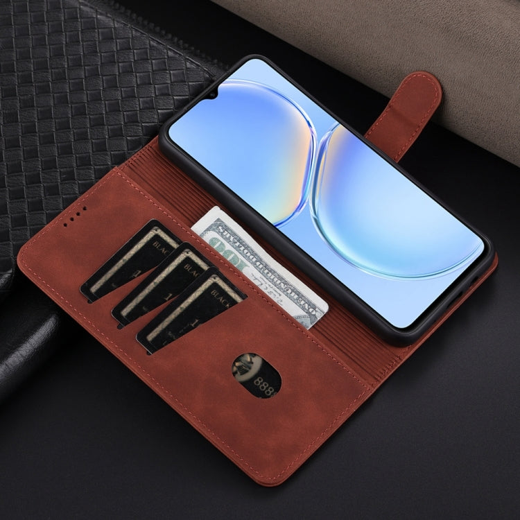 For Huawei Maimang A20 AZNS Skin Feel Calf Texture Flip Leather Phone Case(Brown)