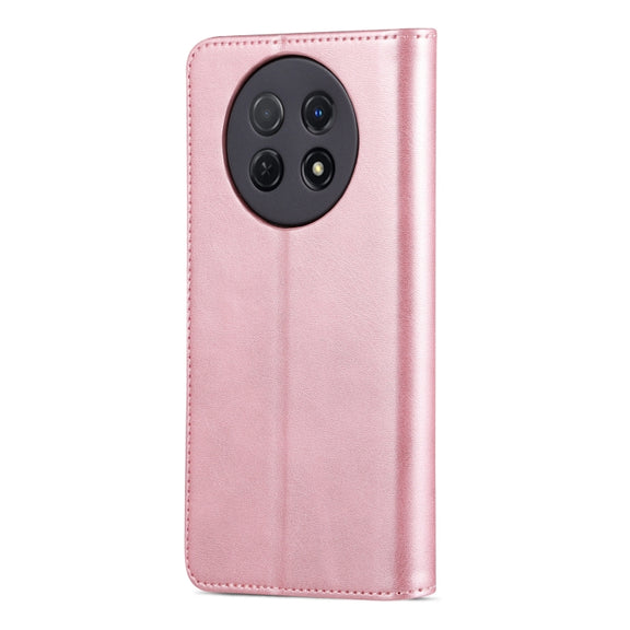 For Huawei Enjoy 60X/nova Y91 AZNS Skin Feel Calf Texture Flip Leather Phone Case(Rose Gold)