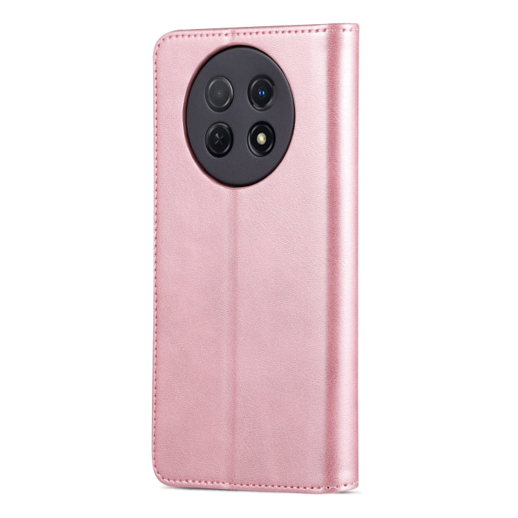 For Huawei Enjoy 60X/nova Y91 AZNS Skin Feel Calf Texture Flip Leather Phone Case(Rose Gold)