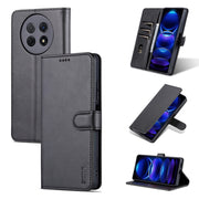 For Huawei Enjoy 60X/nova Y91 AZNS Skin Feel Calf Texture Flip Leather Phone Case(Black)